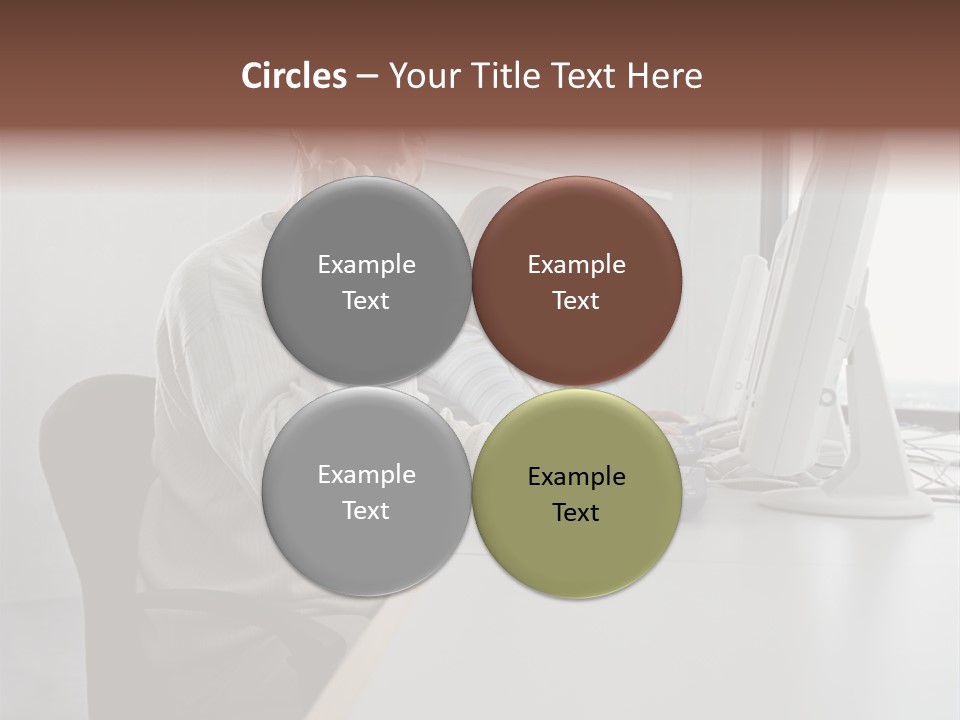 Three Call Centre Operators PowerPoint Template