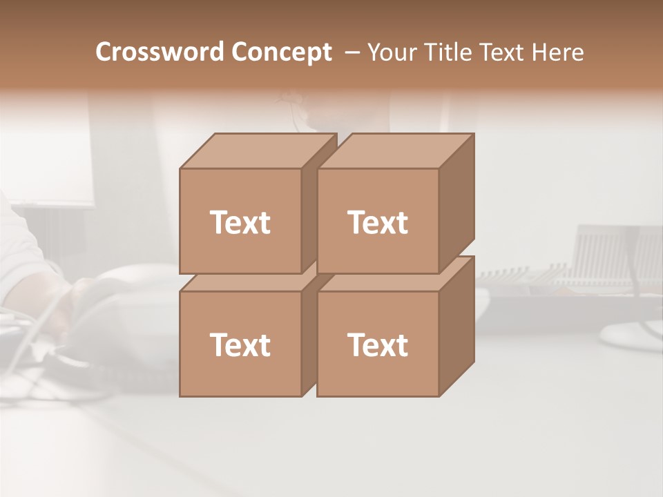 Male Call Centre Operator PowerPoint Template