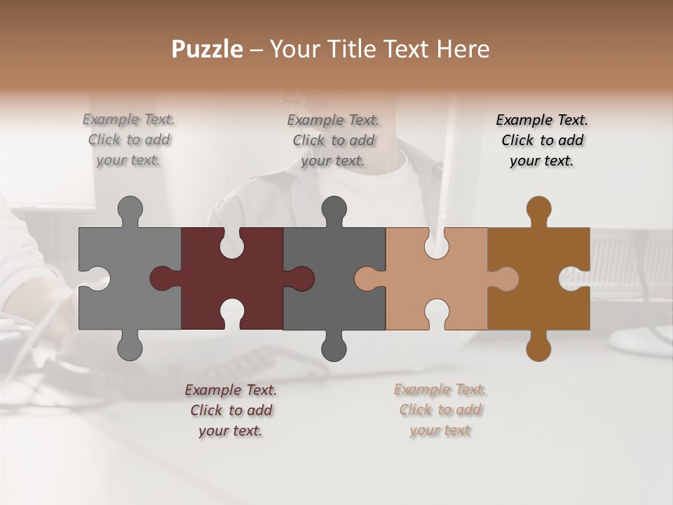 Male Call Centre Operator PowerPoint Template