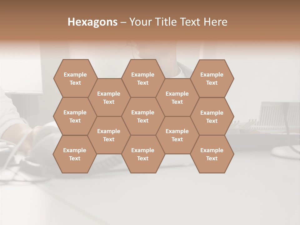 Male Call Centre Operator PowerPoint Template