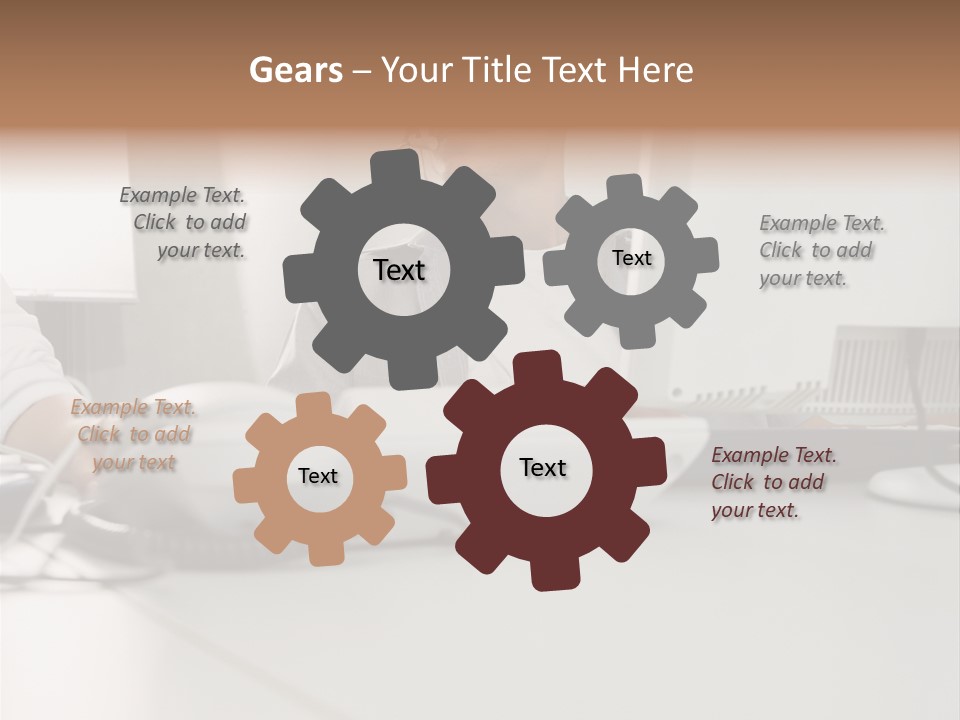 Male Call Centre Operator PowerPoint Template