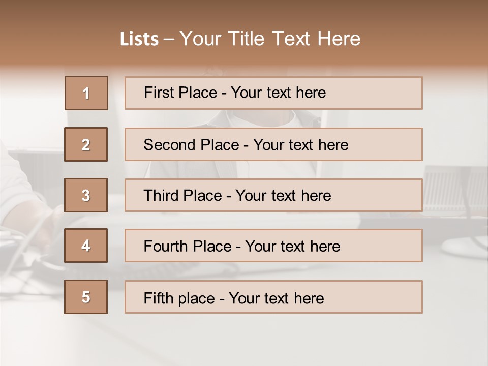 Male Call Centre Operator PowerPoint Template