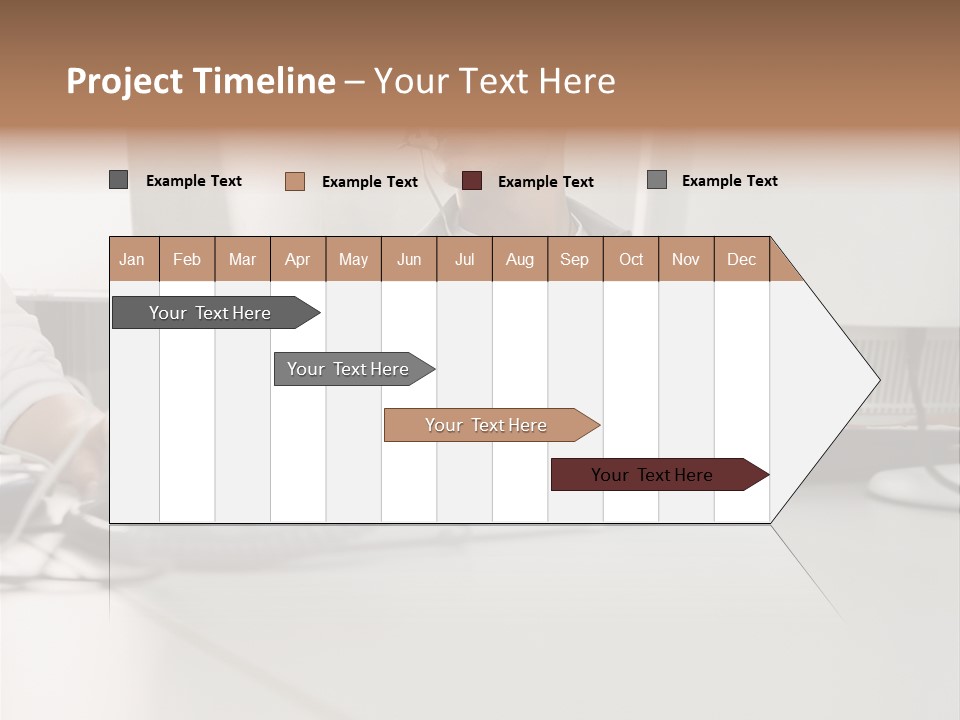 Male Call Centre Operator PowerPoint Template