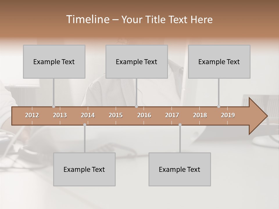 Male Call Centre Operator PowerPoint Template