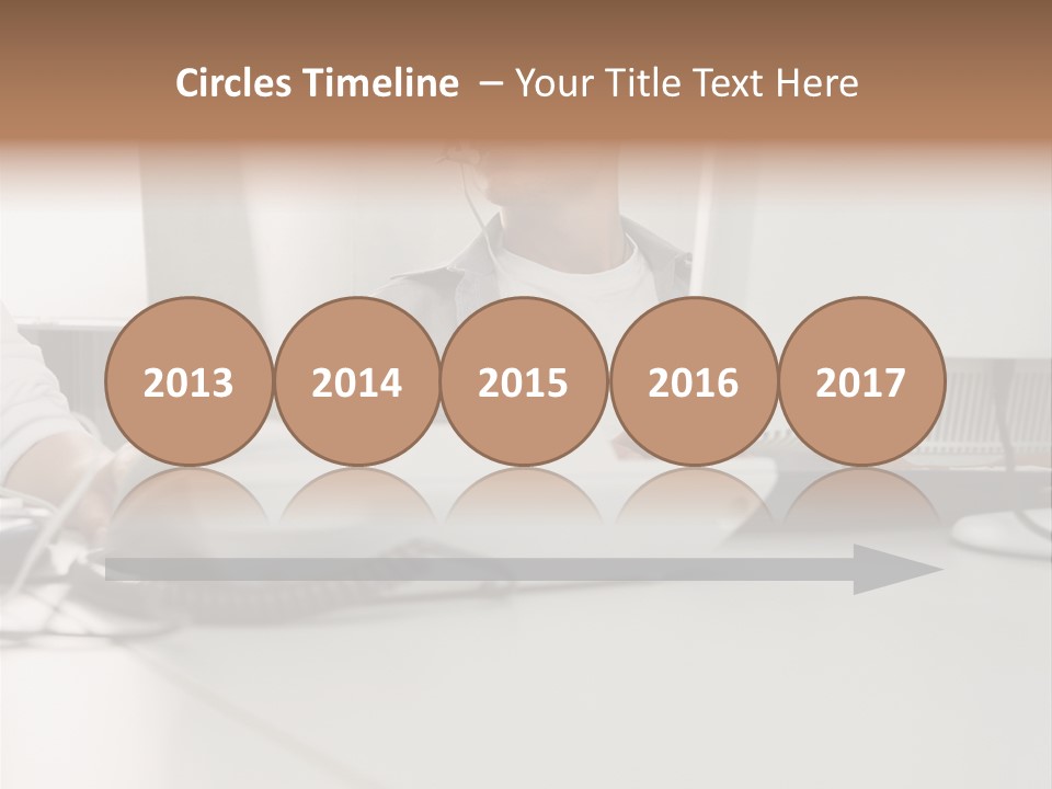 Male Call Centre Operator PowerPoint Template