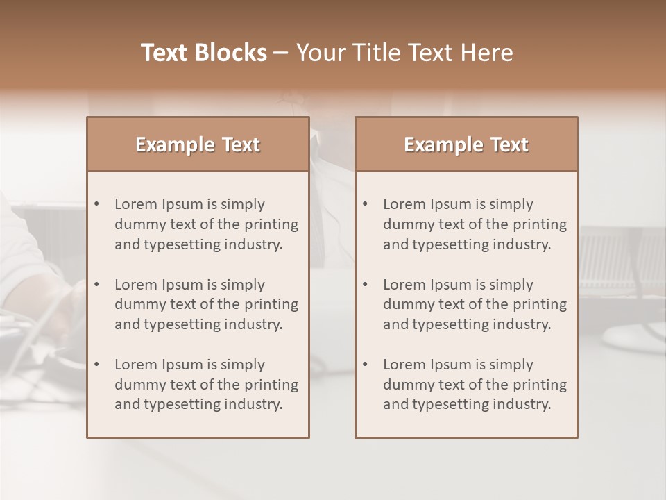 Male Call Centre Operator PowerPoint Template