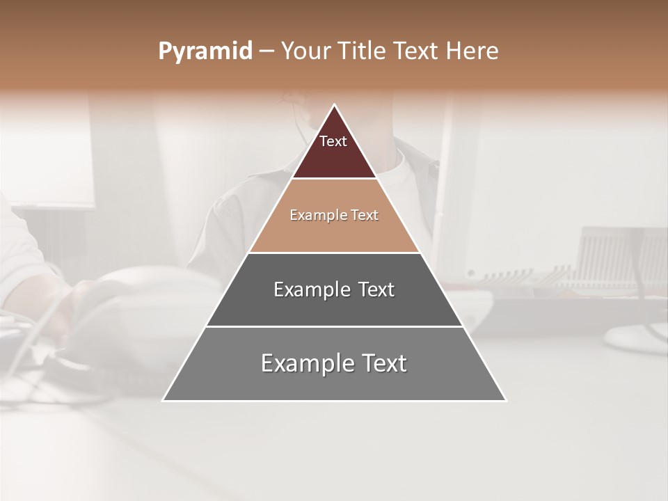 Male Call Centre Operator PowerPoint Template
