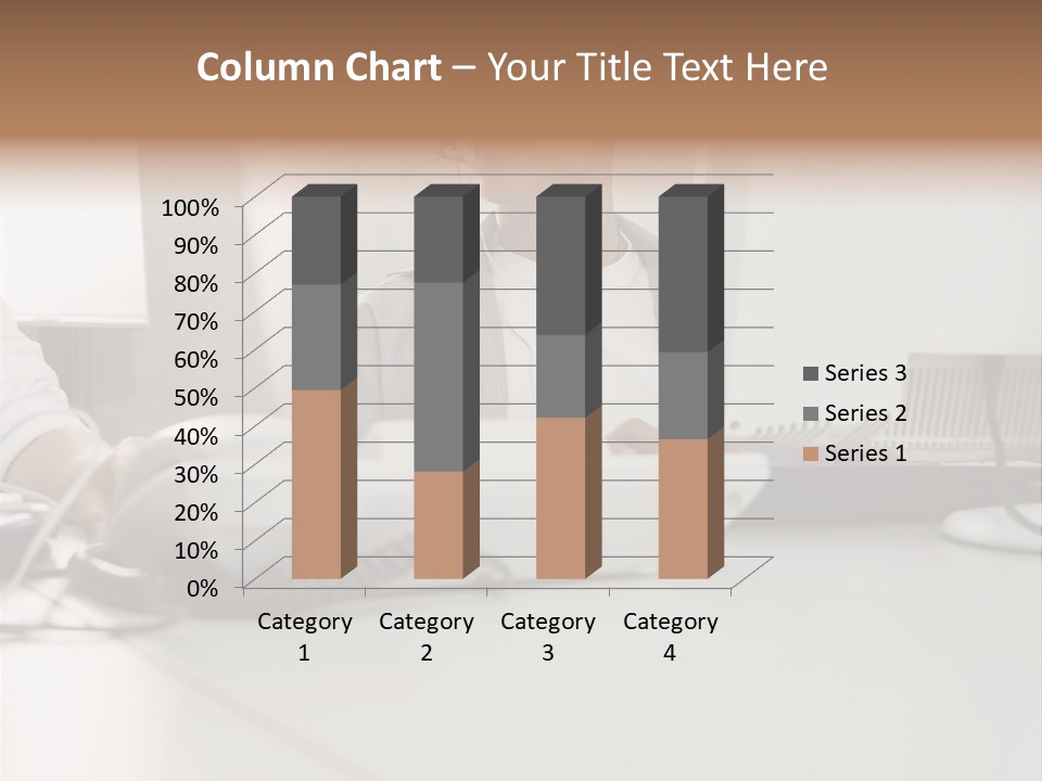 Male Call Centre Operator PowerPoint Template