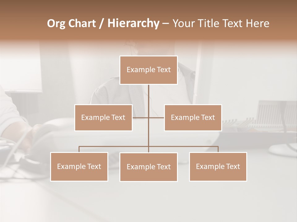 Male Call Centre Operator PowerPoint Template