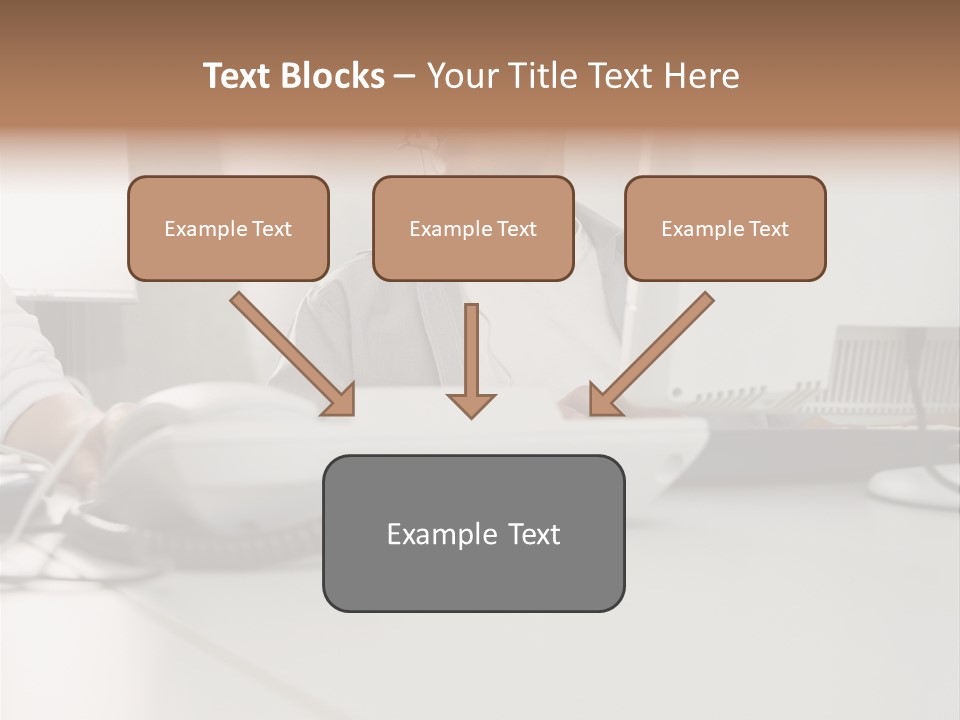 Male Call Centre Operator PowerPoint Template