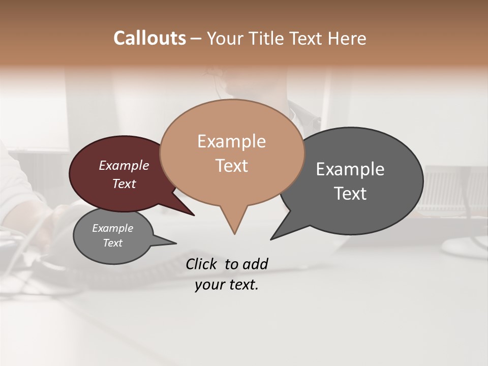 Male Call Centre Operator PowerPoint Template