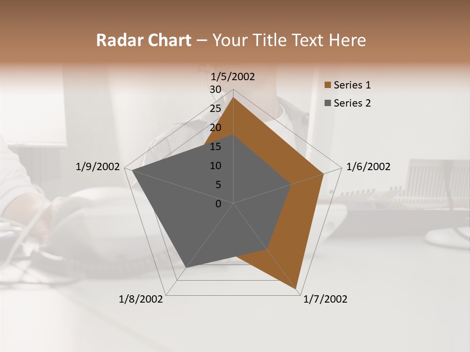 Male Call Centre Operator PowerPoint Template