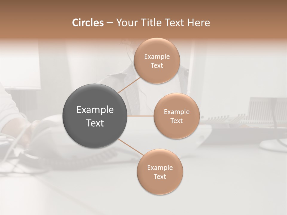 Male Call Centre Operator PowerPoint Template