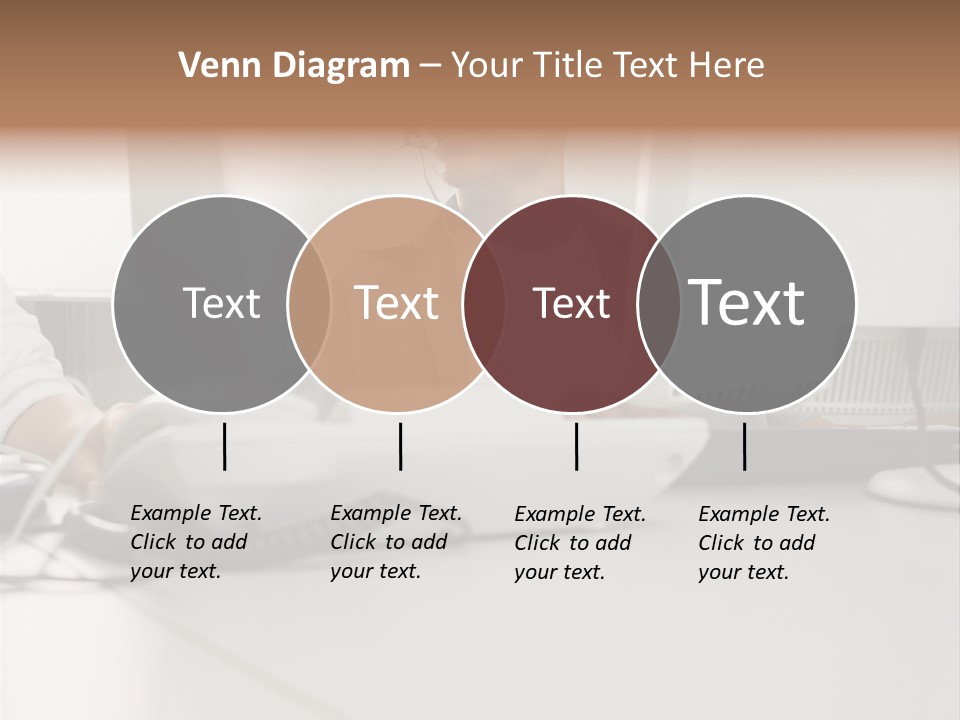 Male Call Centre Operator PowerPoint Template