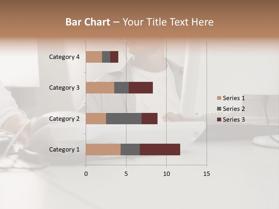 Male Call Centre Operator PowerPoint Template