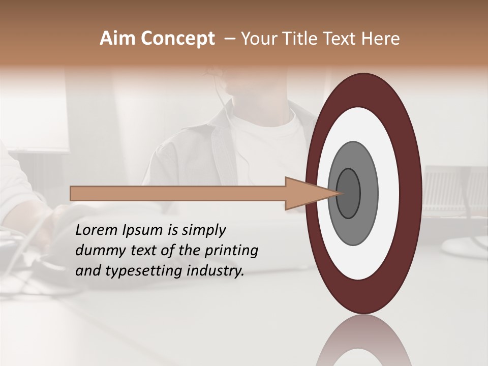 Male Call Centre Operator PowerPoint Template