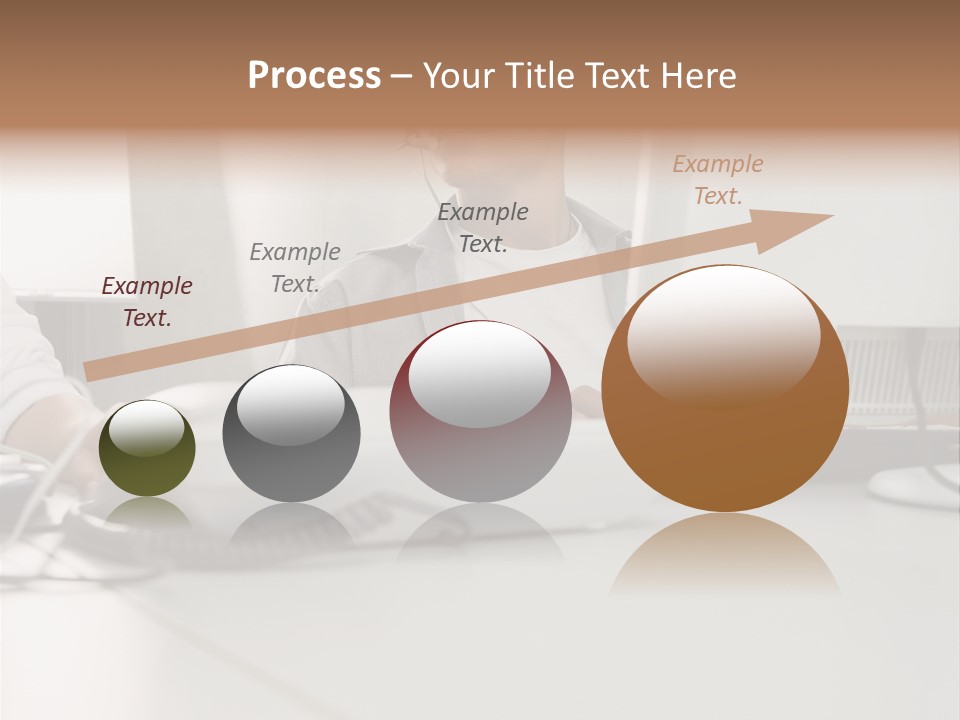 Male Call Centre Operator PowerPoint Template