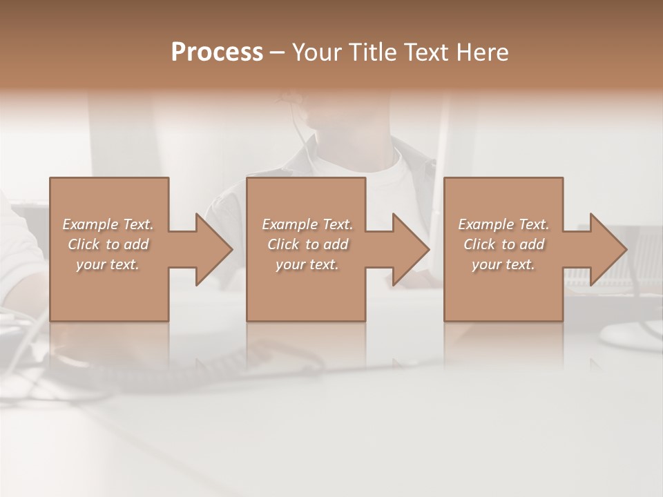 Male Call Centre Operator PowerPoint Template