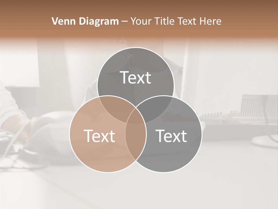 Male Call Centre Operator PowerPoint Template