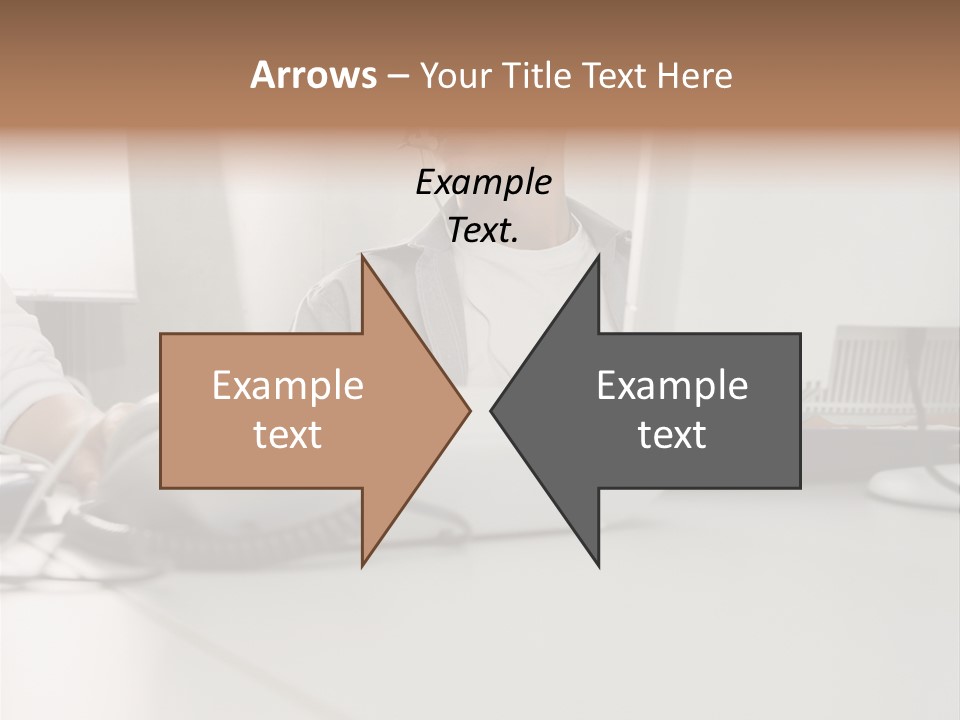 Male Call Centre Operator PowerPoint Template