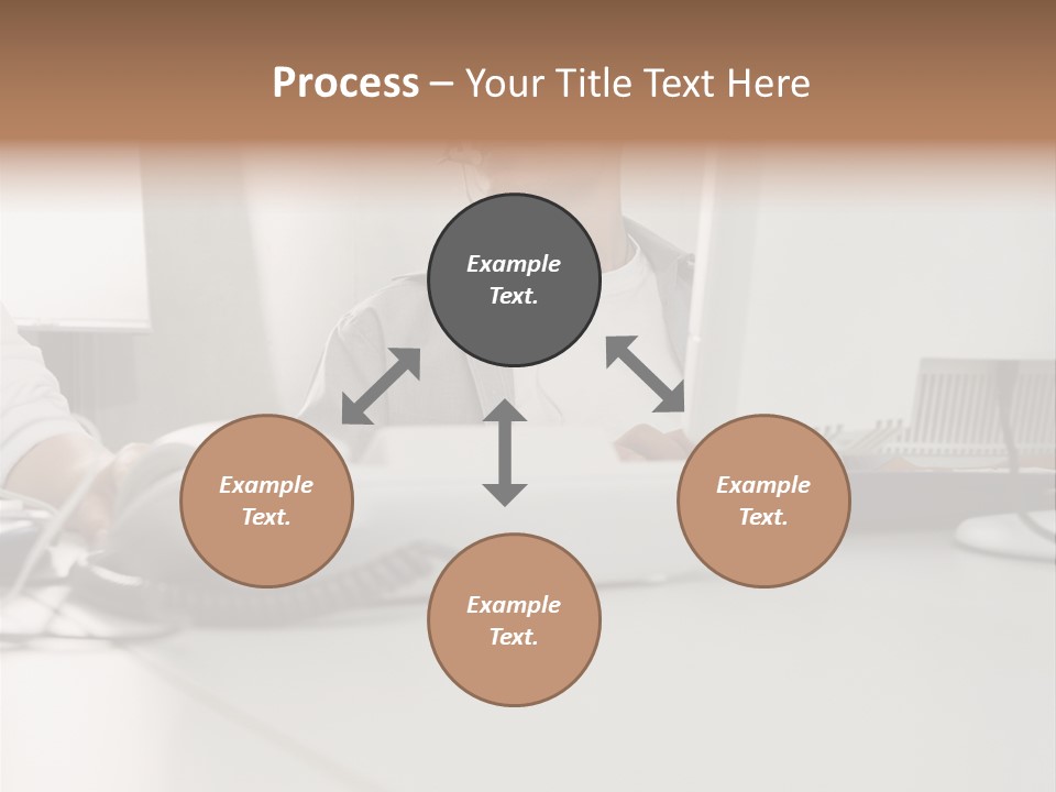 Male Call Centre Operator PowerPoint Template
