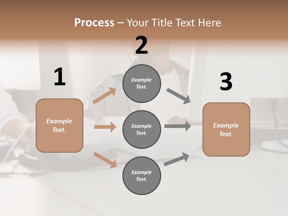 Male Call Centre Operator PowerPoint Template