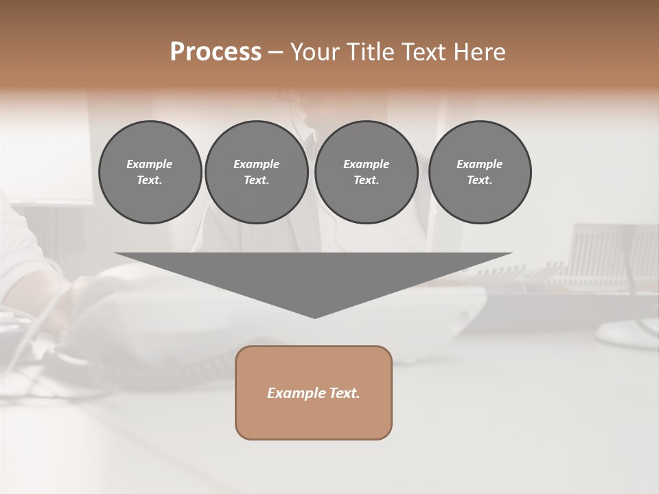 Male Call Centre Operator PowerPoint Template