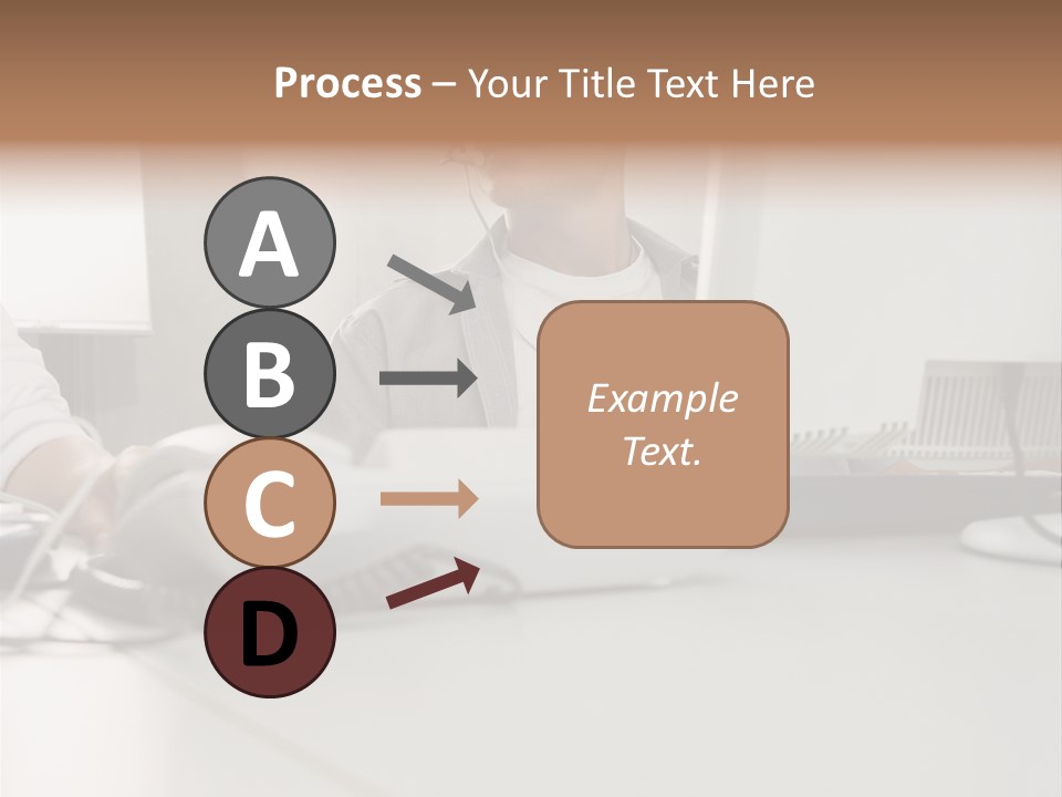 Male Call Centre Operator PowerPoint Template