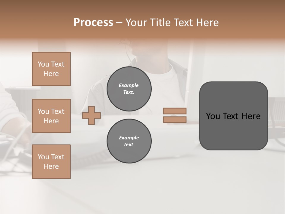 Male Call Centre Operator PowerPoint Template