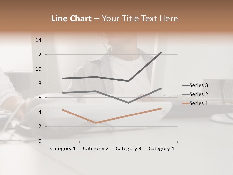 Male Call Centre Operator PowerPoint Template