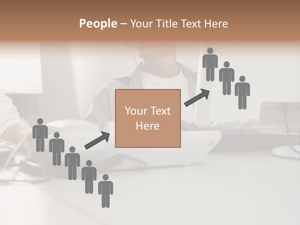 Male Call Centre Operator PowerPoint Template