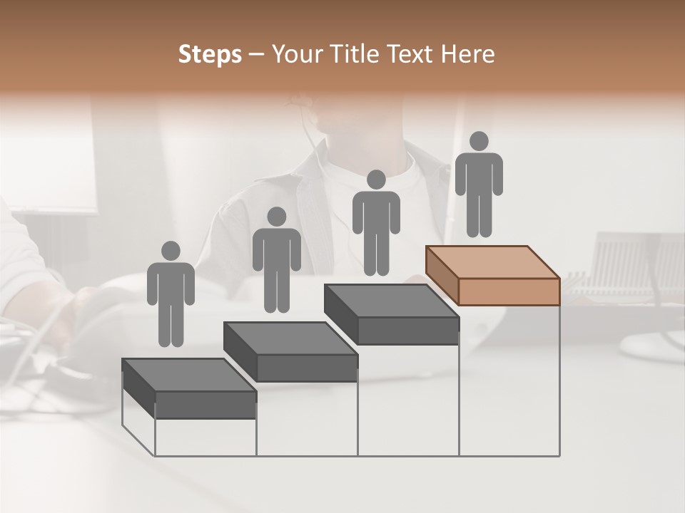 Male Call Centre Operator PowerPoint Template