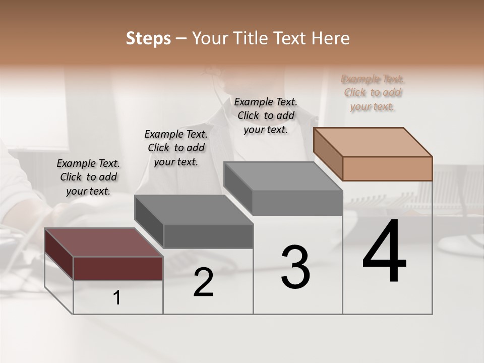 Male Call Centre Operator PowerPoint Template