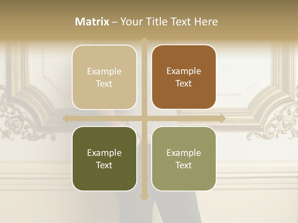 Man Reading A Text Message PowerPoint Template