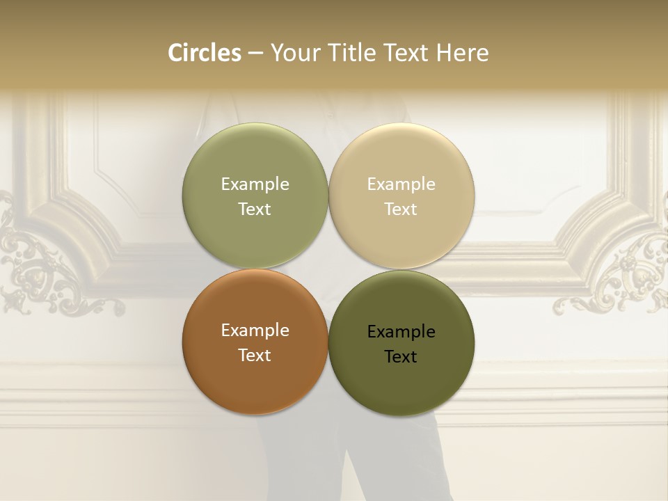 Man Reading A Text Message PowerPoint Template