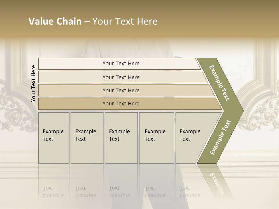 Man Reading A Text Message PowerPoint Template