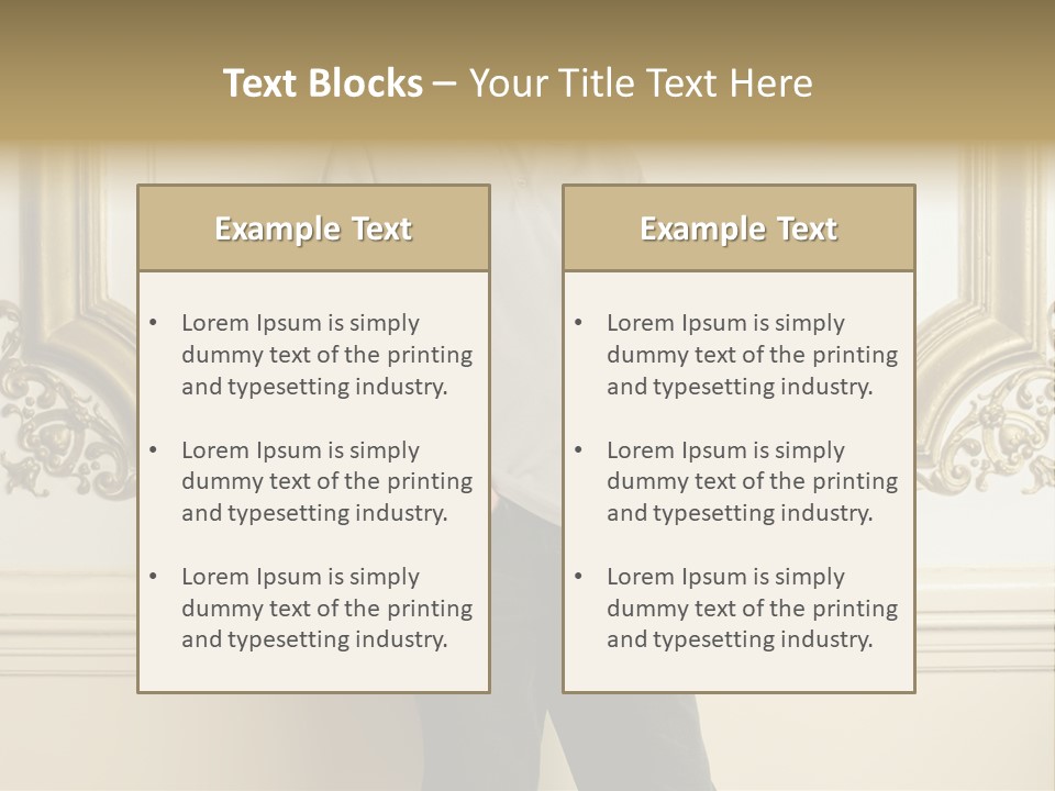 Man Reading A Text Message PowerPoint Template
