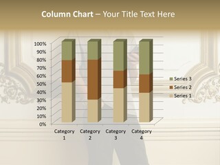 Man Reading A Text Message PowerPoint Template