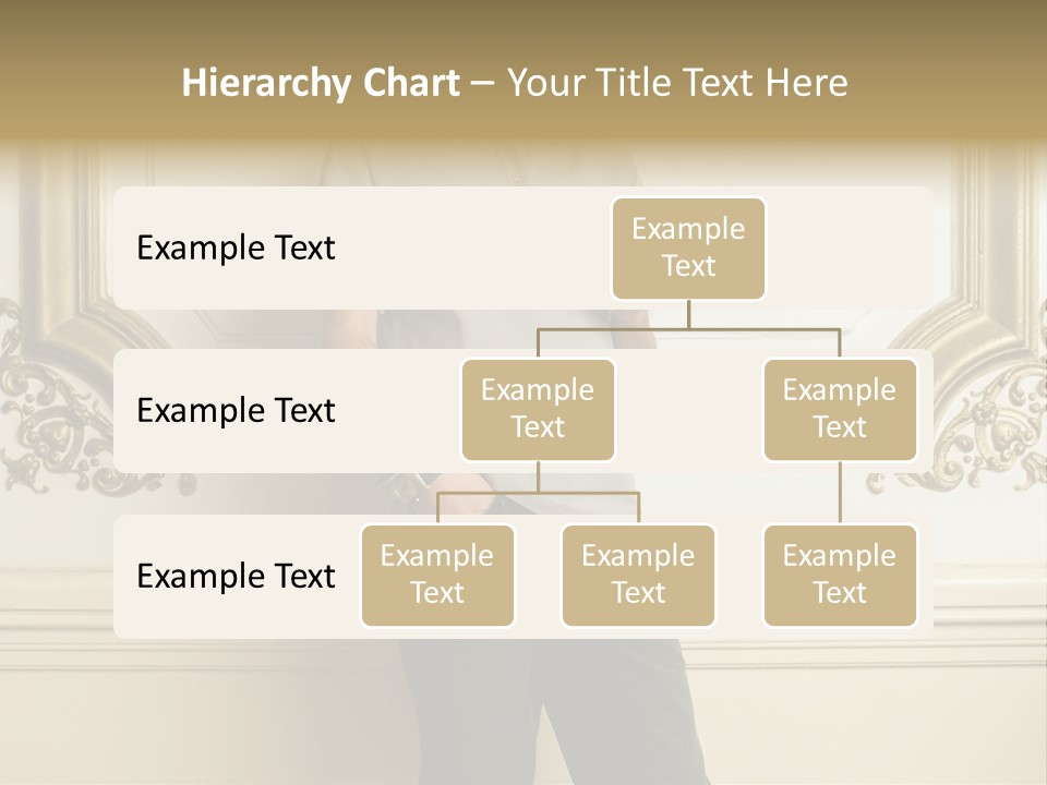 Man Reading A Text Message PowerPoint Template