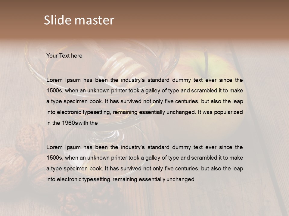 Sweet Food Textured Effect Food PowerPoint Template