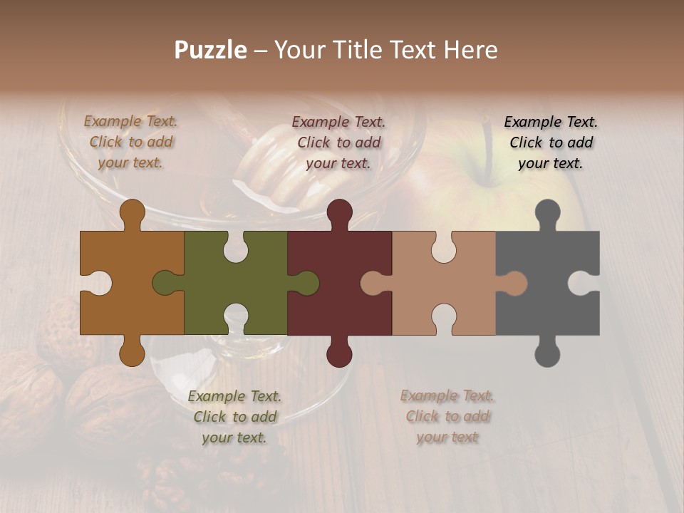 Sweet Food Textured Effect Food PowerPoint Template