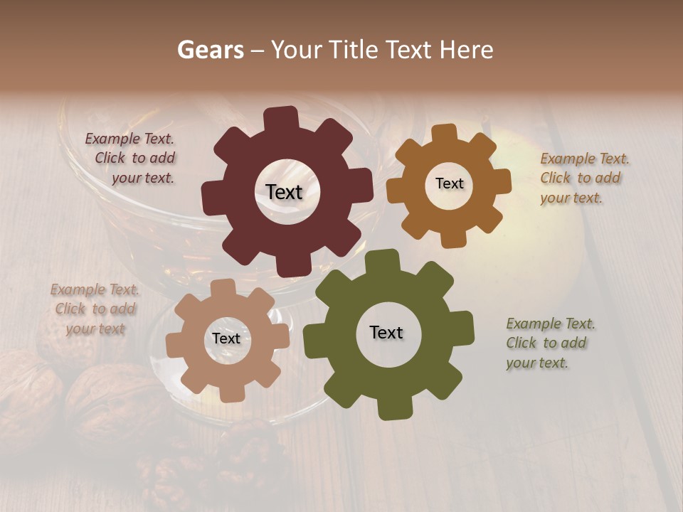 Sweet Food Textured Effect Food PowerPoint Template