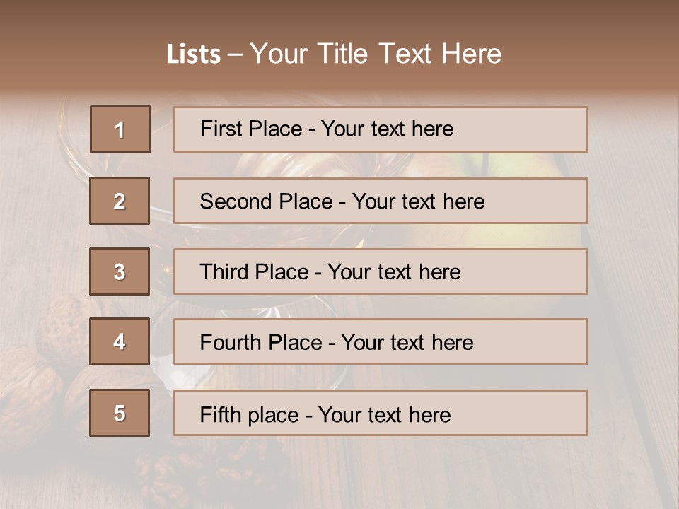 Sweet Food Textured Effect Food PowerPoint Template