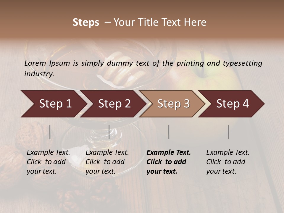 Sweet Food Textured Effect Food PowerPoint Template
