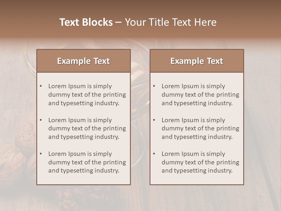 Sweet Food Textured Effect Food PowerPoint Template