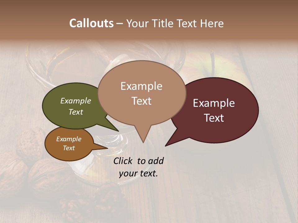 Sweet Food Textured Effect Food PowerPoint Template