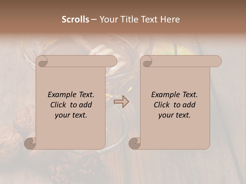 Sweet Food Textured Effect Food PowerPoint Template