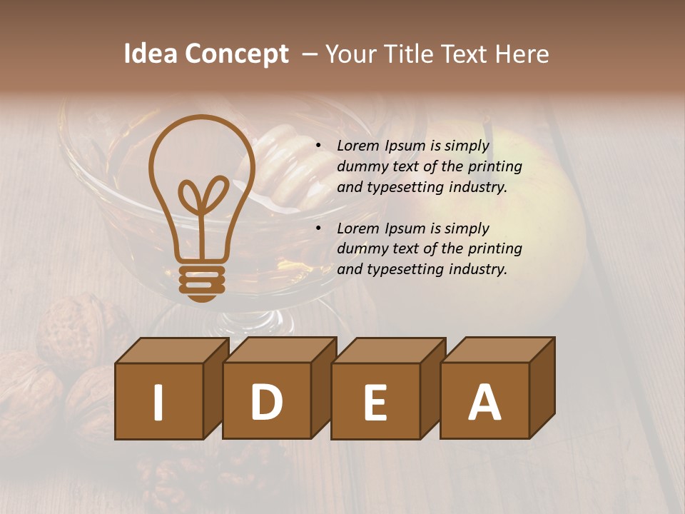 Sweet Food Textured Effect Food PowerPoint Template