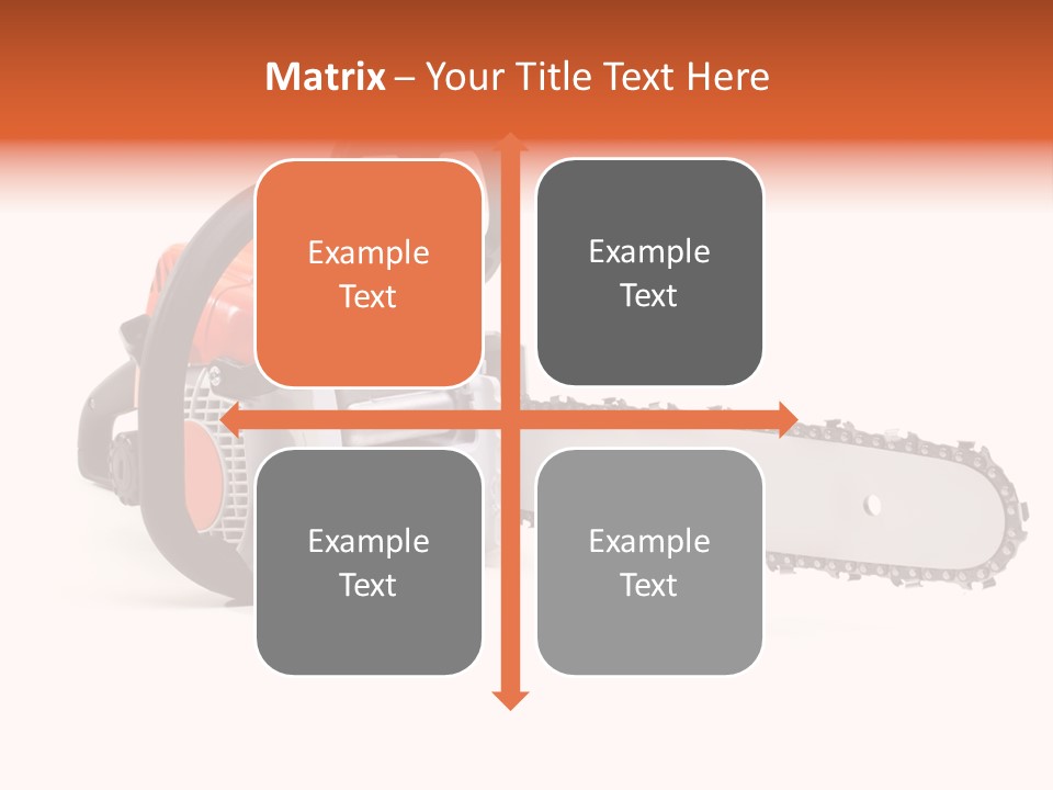 Construction Orange Industry PowerPoint Template