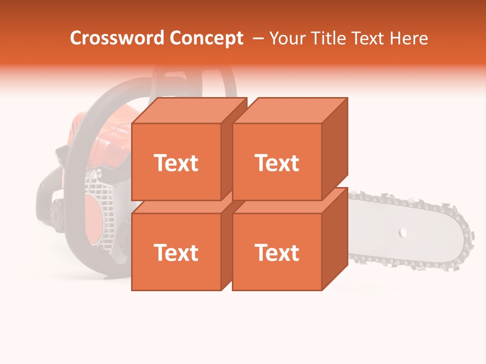 Construction Orange Industry PowerPoint Template